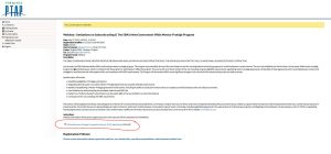eCenter event page with the presentation attachment circled